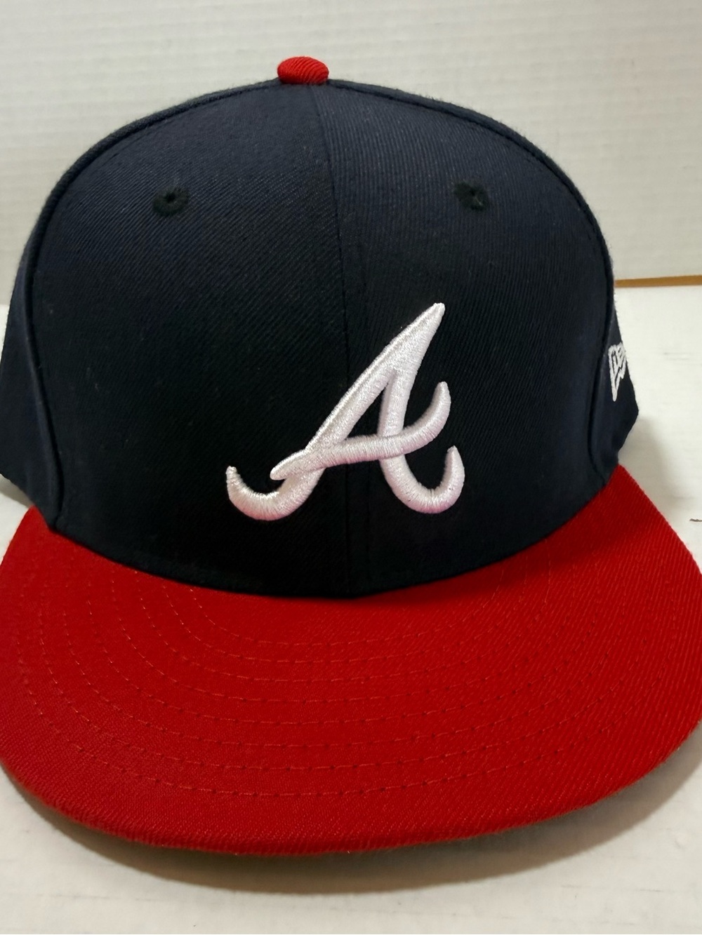Atlanta Braves On Field Hat  7 5/8 New Era 59Fifty On-Field 2tone
